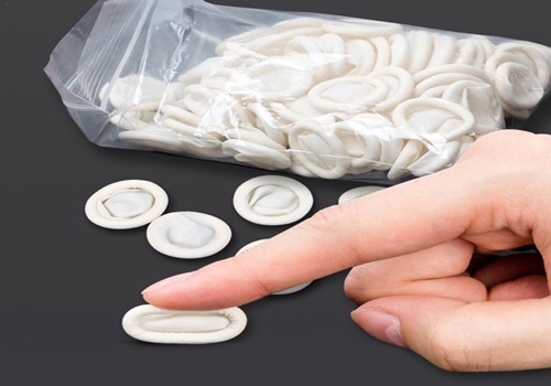 ถุงนิ้วสีขาว ถุงนิ้วกันไฟฟ้าสถิต White finger cot bsc